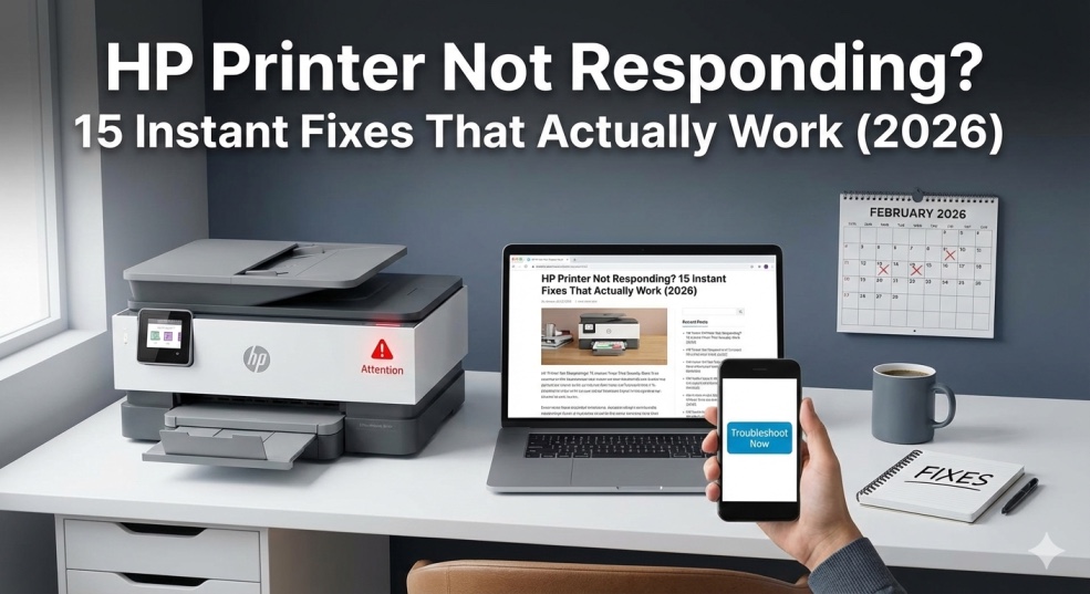 HP Printer Not Responding? 15 Instant Fixes That Actually Work (2026)