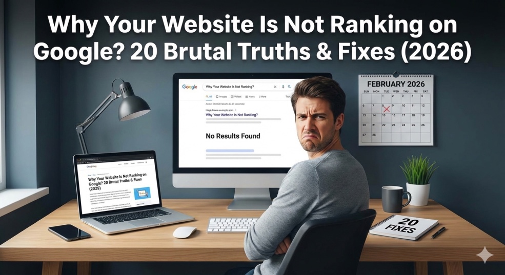 Why Your Website Is Not Ranking on Google? 20 Brutal Truths & Fixes (2026)
