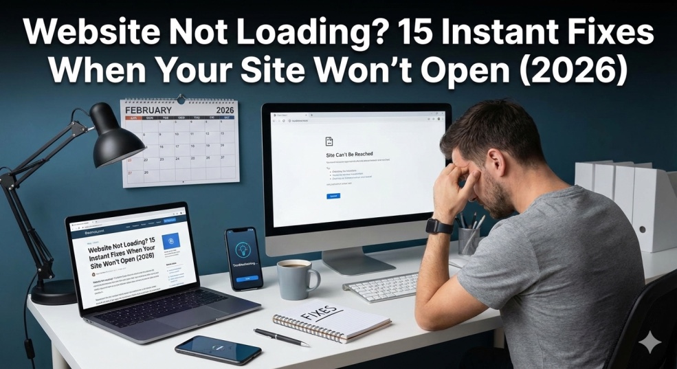 Website Not Loading? 15 Instant Fixes When Your Site Won't Open (2026)