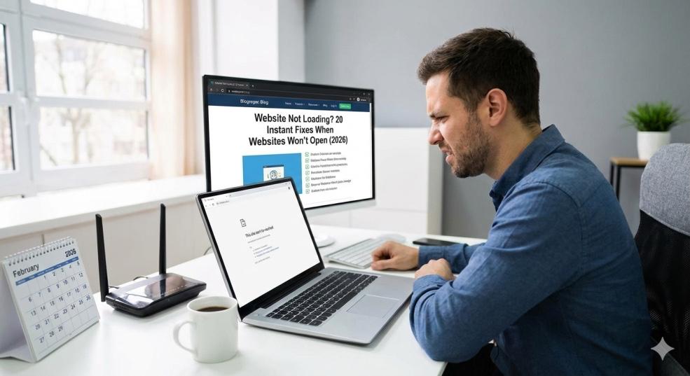 Website Not Loading? 20 Instant Fixes When Websites Won't Open (2026)