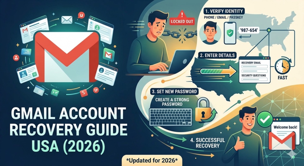 Gmail Account Recovery Guide USA (2026)