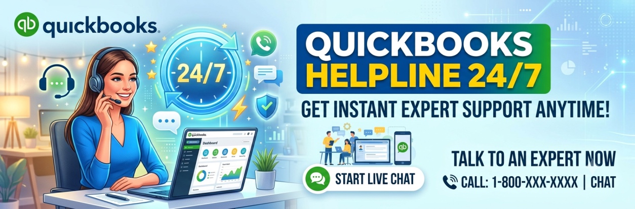 QuickBooks Helpline 24/7 — Get Instant Expert Support Anytime